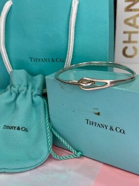 ♾️Tiffany & Co. Infinity Double Loop Sterling Silver 925 Cuff Bangle Bracelet ♾️